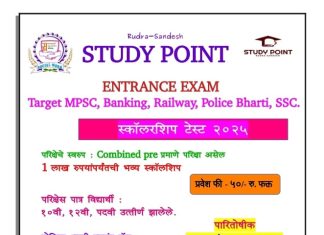 विद्यार्थ्यासाठी जिल्हास्तरीय शिश्यवृत्ति परीक्षा 2025 चे आयोजन