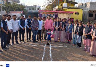 जीनियस किड्स स्कूल मध्ये क्रीडा स्पर्धांना सुरुवात