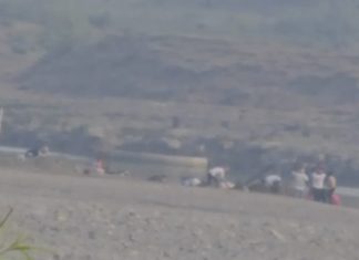 पैनगंगा नदी पात्रातील टाकळी पेंडावर भरला वाळू चोरणाऱ्या ट्रॅक्टरांचा मेळावा