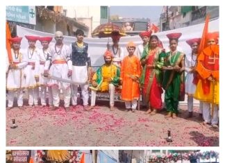 नेहरू विद्यालयाच्या शिवशोभायात्रेने जागवला शिवकाल. शिवभक्ती आणि राष्ट्राभिमाचा दिला संदेश