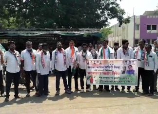 गॅस दरवाढीच्या निषेधार्थ चिमूरमध्ये काँग्रेसचे जोरदार आंदोलन; ७ दिवसांत निर्णय न झाल्यास उग्र आंदोलनाचा इशारा